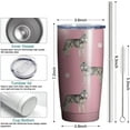 thumbnail image 2 of Siberian Husky Dog Tumbler Stainless Steel Insulated Travel Coffee Cups with Lid and Straw,Ideal Memorial Gift for Dog Dad/Mom,20oz, 2 of 5