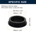 thumbnail image 3 of 2 Pcs Plug Holes, Rubber Button Plug for 60-61.5mm/2.36-2.42" Hole, 3 of 6