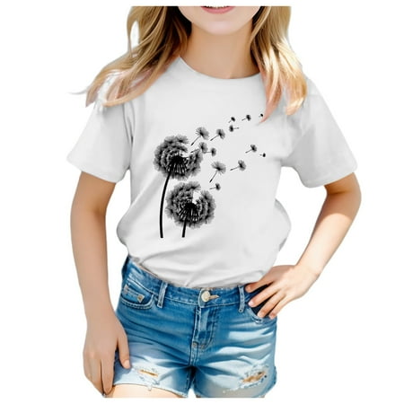 

Unisex Kids Print Tee Boy Girl Funny T Shirts Short Sleeve Round Neck Top for 3 13Y Boy Athletic Shirt Tee Boy Basketball Short Basketball Teen Boy Boys Undershirts Shirt Teen Youth Basketball Short