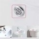 thumbnail image 3 of 4Pcs Bathroom Wash Basin Overflow Rings Pedestal Basin Plastic Decorative Rings, 3 of 5