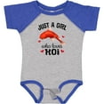 thumbnail image 3 of Inktastic Just a Girl Who Loves Koi Fish Girls Baby Bodysuit, 3 of 5