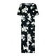 Lolmot Femme Printing Round Neck Short Sleeve Sleepshirt et Pants Sets Loungewear Pajamas With Pockets – image 5 sur 8