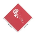 thumbnail image 2 of OULII Cartes d'Invitation de Mariage Florales Roses Rouges Romantiques pour Baby Shower, 50 Pcs Design 3D en Papier Premium, 2 of 6