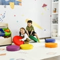 thumbnail image 3 of Costway 6-Piece 15'' Round Toddler Floor Cushions Flexible Classroom Seating w/ Handles, 3 of 10