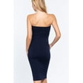 thumbnail image 3 of J. METHOD Women's Midi Dress Strapless Tube Top Stretch Basic Casual Knee Length One Piece, 3 of 4