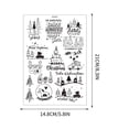 thumbnail image 3 of EGNMCR Christmas Candle Snowman Water Sticker Theme Activity Mood Candle Decoration Ultra Light Water Sticker a Sticker, 3 of 4