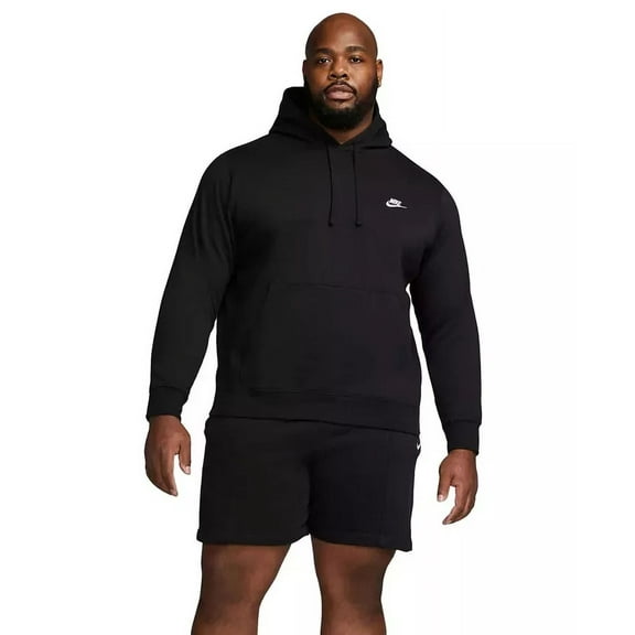 Nike Men's Sportswear Club Pullover Hoodie, Black Large-Tall, B08236Y3Z3
