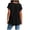 (New3)Black, variant on Casual Shirts for Women Henley Neck Button Placket Dolman Plain Basic Tops Soft Short Sleeve Relaxed Shirts for Daily Jogging