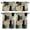 Green, variant on 3 Piece Kitchen Curtains and Valances Set Brown Dots Leopard Cafe Curtains 24 Inch Length Zebra Teal Linen Patchwork Valance & Tier Curtain for Living Room Bedroom Small Window 54"x18"+27"x24"*2