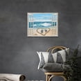 thumbnail image 3 of Beach Bathroom Decor Wall Art Ocean Wave Sea Turtle Pictures Wall Decor Coastal Seascape Canvas Painting Prints Modern Artwork Home Decoration for Bathroom Bedroom Living Room 16"x12", 3 of 6