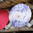 thumbnail image 3 of Hytrove Parasol Paper Umbrellas Restaurant Decoration Oil Paper Blue 1Set, 3 of 8