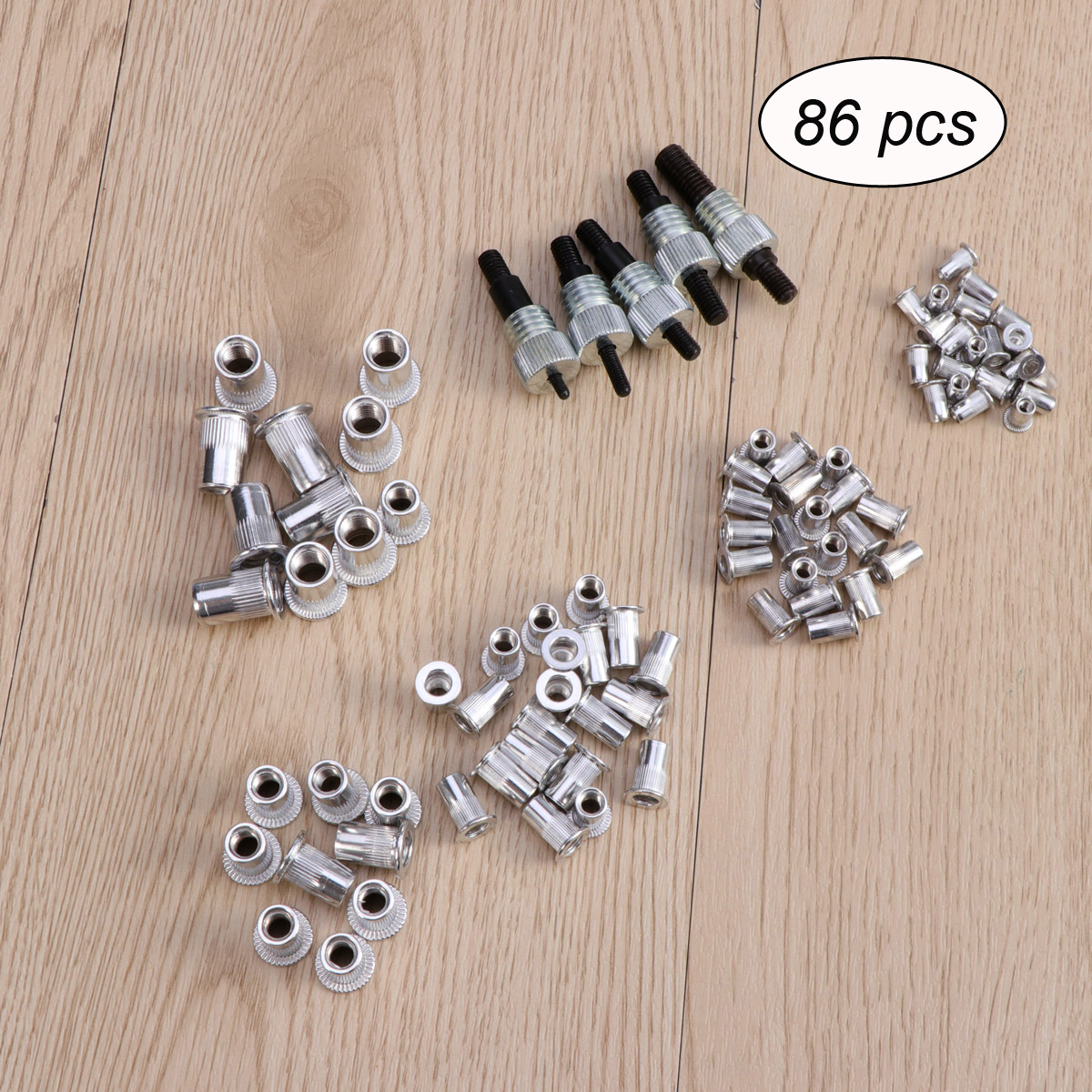 Mobutofu Rivet Nut Setting Tool 86Pcs for General Users in Metalworking and Electrical Assembly Tasks