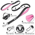 thumbnail image 5 of PoyPet 5 Ft Dog Leash - Reflective Dog Leashes with Car Seat Beltand Soft Padded Handle, Traffic Control Double Handle Leash, Walking Lead for Large Medium Small Dogs, 5 of 7