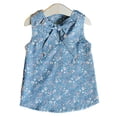 thumbnail image 2 of Sonducket 2 piezas chico trajes bebé chaleco Top bebé chaleco Top pantalones cortos conjunto niña ropa de verano conjuntos de ropa Azul claro 90cm Sonducket AP002978-01, 2 of 6