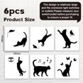 thumbnail image 2 of AHANDMAKER 6 Pcs Cat Silhouette Creative Light Switch Stickers, Cute Cat Wall Sticker Cat Light Switch Decals Cat Decor Wall Sticker for Light Switch, Outlets, Ledge, Vehicle and Home Art Decor, 2 of 8