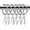 Silver, variant on 1.5 in Metal Drapery Curtain Rings with Pin Hooks for Window Door Shower (Set of 40)