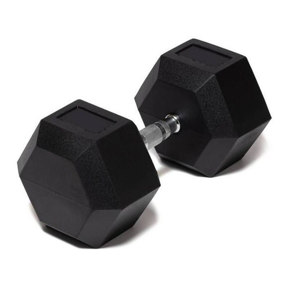 Mancuerna Hexagonal 75 Lb con Revestimiento en Goma MDFitness Pesa, Dumbbell MDFitness Hexagonal Recubierta
