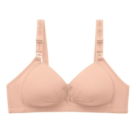 

COBKK Dressy Bras For Women Everyday Bras Women Bra No Rims Comfortable Breathable Anti-exhaust Base Top Solid Underwear Bras For Women Sexy Beige Comfy Dressy Casual Daily Fitting Bra Underwear