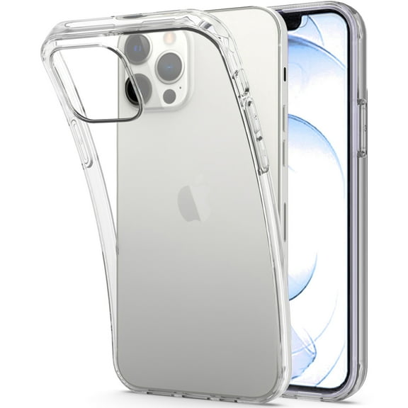 CoverON For Apple iPhone 13 Pro Max Phone Case, FlexGuard Series Soft Flexible Slim Lightweight Fit TPU Minimal Cover, Clear