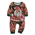 thumbnail image 2 of Family Christmas Pajamas Matching Set Ugly Christmas Sweater Crewneck Long Sleeve Knitted Santa Clause Sweater for Women Man Couples Flannel, 2 of 4
