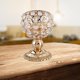 thumbnail image 1 of Soporte de vela de cristal del té de la vela de la vela del soporte del candelabro decorativo para la decoración de cumpleaños de la Navidad Decoració Oro 8x8x12cm Baoblaze candelero de cristal, 1 of 8