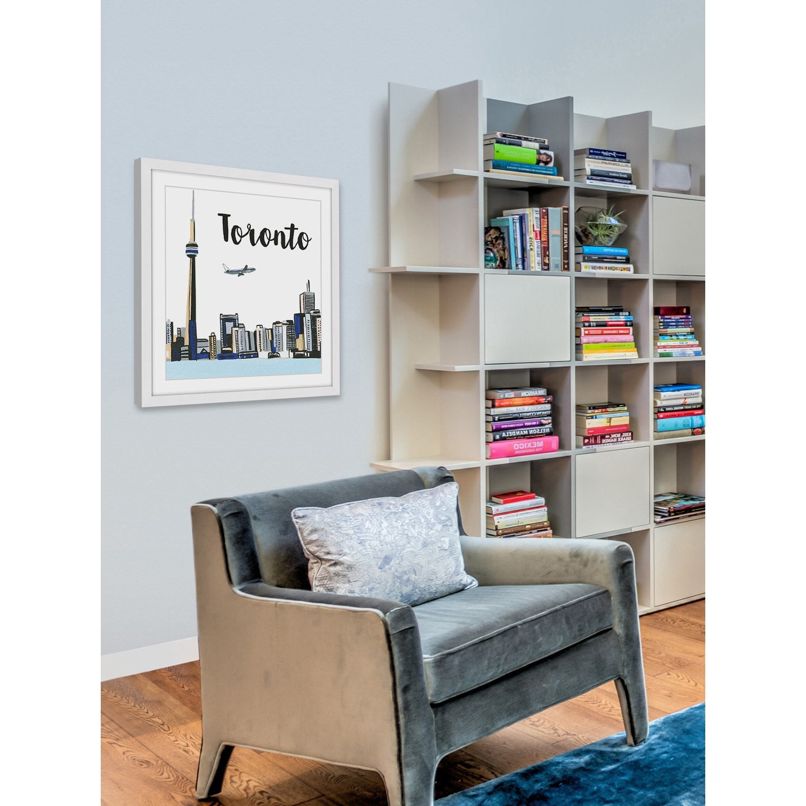 Marmont Hill "Toronto Lakeview" By Molly Rosner Framed Painting Art Print, 18.0" x 1.5"