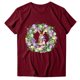 thumbnail image 3 of Puntoco Mujeres Casual Carta Impresión Mangas Cortas O-Cuello Camiseta Suelta Blusa tops Puntoco Puntoco-3231, 3 of 5