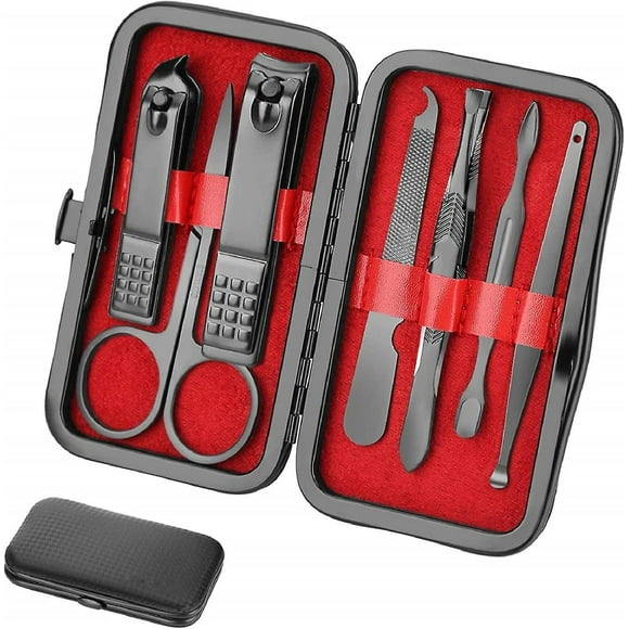 Kit de Manucure Coupe-Ongles Portable de Voyage Ensemble de Manucure Kit pour Ongles Ensemble Coupe-Ongles Kit de Pédicure Kit de Soins des Ongles Cadeau Toilettage pour Hommes Femmes