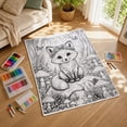 thumbnail image 3 of QISIWOLE DIY Coloring Blanket for Kids with 24 Color Markers, Color Fillable Flannel Blanket, Soft Cozy Blankets for Everyday Use Home Decor Birthday Gifts, Cat Themed, 3 of 5