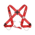 thumbnail image 2 of Arnés para techos para escalada al aire libre, protección contra caídas, cinturón de trabajo de seguridad con hebillas, seguridad con cordón ajustable rojo Baoblaze Subir arnés de seguridad, 2 of 8