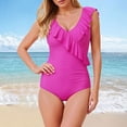 thumbnail image 2 of One Piece Swimsuit Women Modest Bathing Suit Long Torso Full Coverage Swimwear Teen Girls Criss Cross Back, 2 of 8
