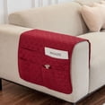 thumbnail image 3 of 2-Piece Waterproof Armrest Covers with 6 Pockets Anti-Slip Furniture Protector Armrest Storage Organizer for Cell Phone TV Remote, 3 of 8