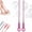 P-long, variant on 2PCS Deep Cleaning Foot Brush,Soft Silicone Toe Cleaning,15.7" 3-in-1 Foot Scrubber for Wet or Dry Brushing, Exfoliating Foot Scrubber for Seniors, Men, Women