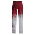 thumbnail image 6 of WTOBBY Women's Festive Halloween Print Drawstring Waist Casual Pants with Vibrant Designs, Comfortable Trousers Cut for Autumn Celebrations and Everyday Fun Wear,Vermilion S, 6 of 6