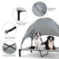 thumbnail image 4 of Cama Elevada para Perros Heeyoo con Dosel Removible 147x91x125 cm, 4 of 8