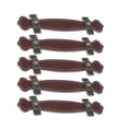 thumbnail image 2 of Shisuyan Poignées d'Armoires Traditionnelles sur Mesure Rouge Marron 5 Pcs 6.3*1.2 Po, 2 of 8