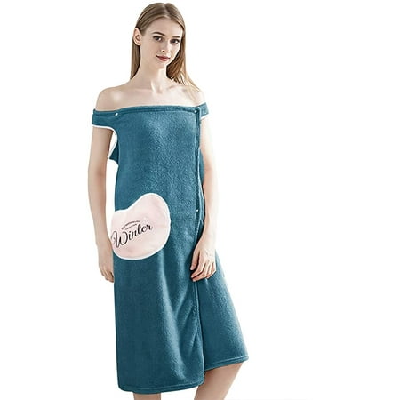 

Spa Robe Set for Women Soft Cozy Absorbent Bath Towel Terry Bath Towel with Drying Cap