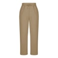 thumbnail image 6 of vigerkar Plus Size Baggy Sweatpants for Women with Pockets Warm Wide Leg Lounge Long Joggers Pants (Khaki, XL), 6 of 9