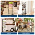 thumbnail image 7 of M optimized 2PCS Grid Wall Panels, Grid Wall Panel Display Stand Heavy Movable Gridwall Panel for Art Fairs Craft Shows Retail Display with 8 Clips and 15 Hooks, 2' x 5.6', 7 of 7