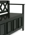 thumbnail image 5 of Amherst 48 inch Wide Solid Wood Transitional Entryway Bench in Black, 5 of 11