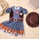 thumbnail image 4 of juego de disfraz de vaquera para niñas, disfraz de juego de rol, vestido de vaquera, atuendo occidental para Halloween, fiestas de cumpleaños, eventos temáticos, talla M, 4 of 8