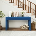 thumbnail image 3 of HIUU Blue Console Table for Entryway,Farmhouse Entryway Table with Storage,Wood Sofa Tables for Living Room, 3 of 11