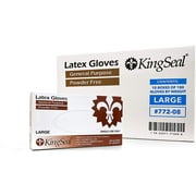 HTAIGUO Latex General Purpose Gloves, Powder Free, 4 mil, Non-Medical Uses Only - 1 or 4 Box Bundle or 10 Box Master Case