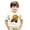 Z3-Beige, variant on gcong Pumpkin Face Shirt for Girls Graphic Print Short Sleeve Round Neck T-Shirt Fashion Top for Toddler and Kids
