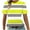 046 Yellow, variant on Fanxing Womens Summer Tops Trendy Graphic Tees Round Neck Short Sleeve Tee Shirt Loose Fit Top Green,M