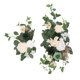 thumbnail image 3 of 2 piezas de flores de arco de boda, rosas artificiales, guirnalda de hojas verdes de granja L, 3 of 9
