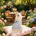 thumbnail image 2 of huayou Breathable Pet Harness Dress, Soft Cozy Striped Lace Trim with Bow and D Ring for Dogs Cats Daily Use, 2 of 8