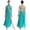 Blue Green, variant on Lyrical Dance Costumes for Women Contemporary Dancewear Halter Strappy Back Leotard Maxi Overlay Dress Black S