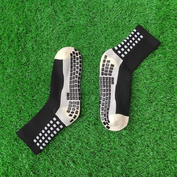Anti Slip Gripper Soccer Socks - Non Slipping Athletic Grip Socks for  Football ball Running