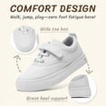 thumbnail image 2 of Kids Velcro Slip-on Canvas Shoes Toddler Boys Girls Fashion Sneaker Little Big Kids Slip On Tennis Shoes Walking Shoes, 2 of 6